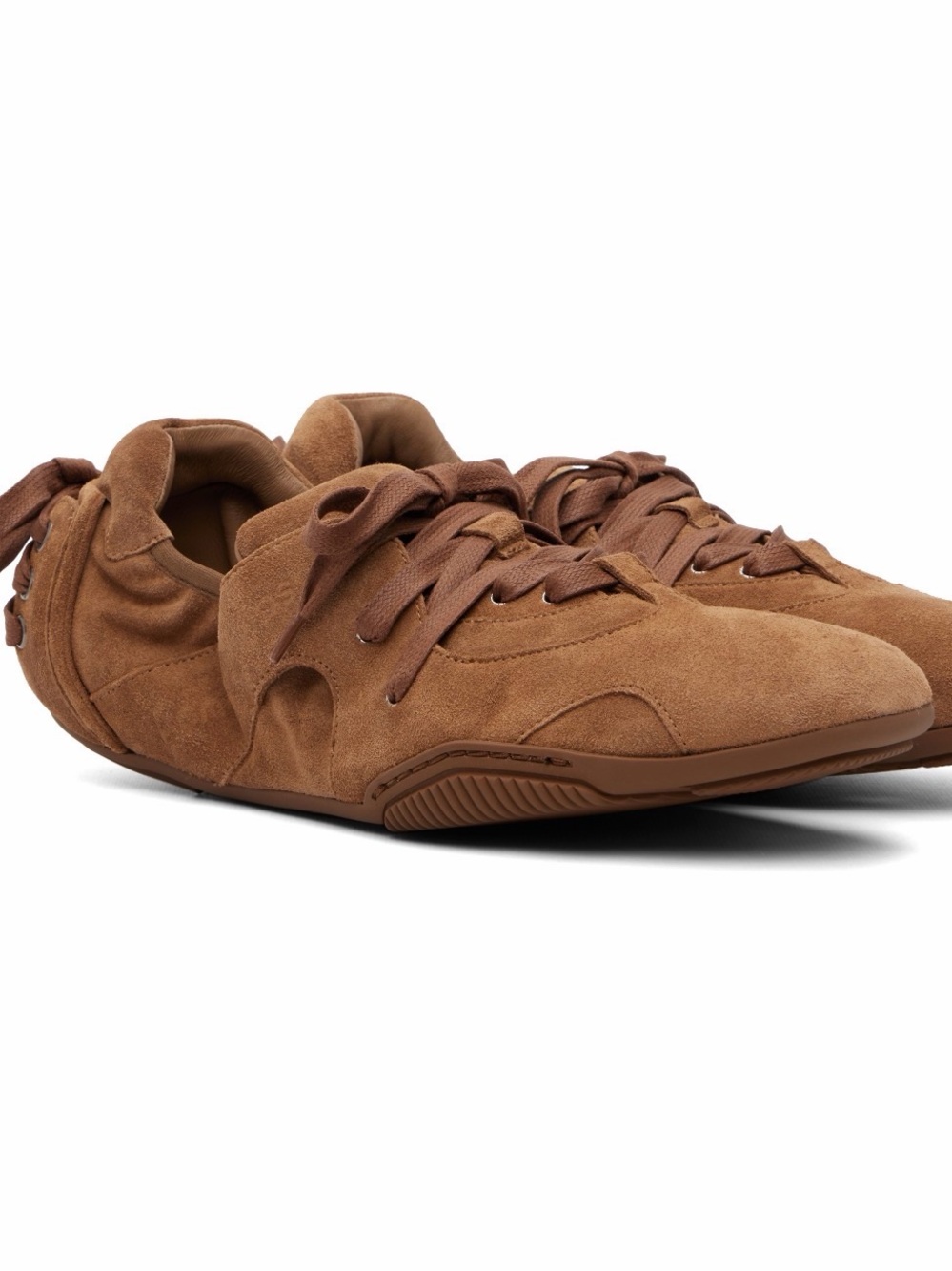 Acne Studios Men's Brown Suede Sneakers - Picture 1 of 6